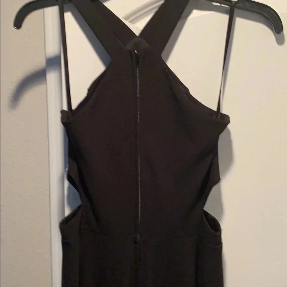 XTRAORDINARY  Black Sequin Dress Y-Neck Beaded High-Low Dress Size S New